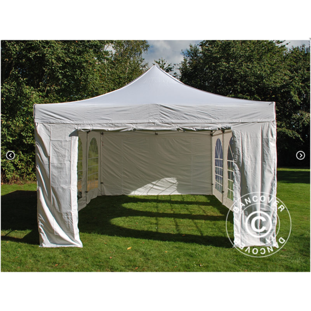 FleXtents Steel 3x4,5m inkl 4st sidovggar