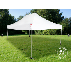 FleXtents Steel 3x4,5m inkl 4st dekorativa gardiner