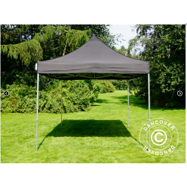 FleXtents Steel 3x4,5m inkl 4st dekorativa gardiner