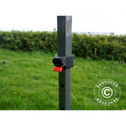 FleXtents Steel 3x4,5m inkl 4st dekorativa gardiner