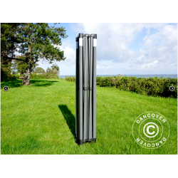 FleXtents Steel 3x4,5m inkl 4st dekorativa gardiner