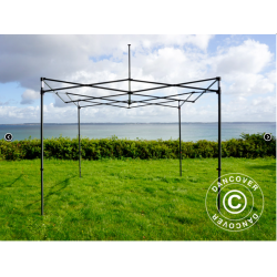 FleXtents Steel 3x4,5m inkl 4st dekorativa gardiner