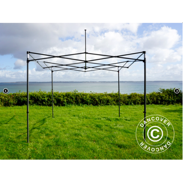 FleXtents Steel 3x4,5m inkl 4st dekorativa gardiner