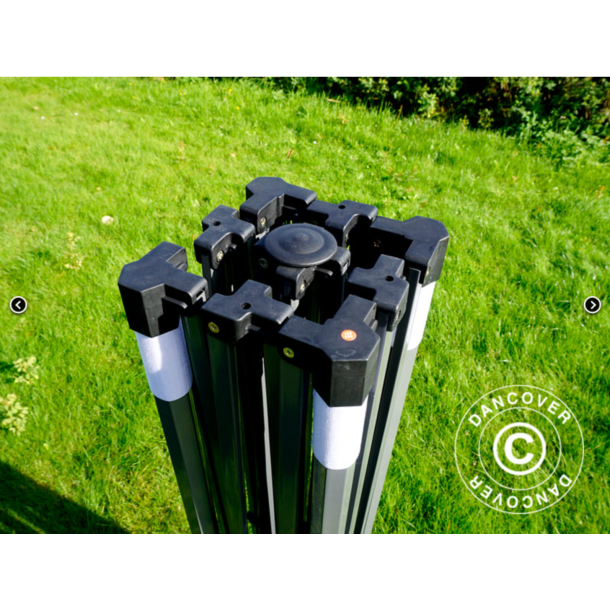 FleXtents Steel 3x4,5m inkl 4st dekorativa gardiner