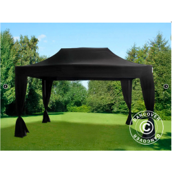 FleXtents Steel 3x4,5m inkl 4st dekorativa gardiner