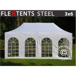 FleXtents Steel 3x6m inkl 4st sidovggar