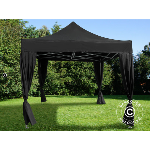 FleXtents Steel 4x4m inkl 4st dekorativa gardiner
