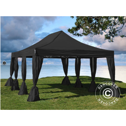 FleXtents Steel 4x6m inkl 8st dekorativa gardiner