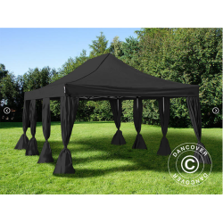 FleXtents Steel 4x6m inkl 8st dekorativa gardiner