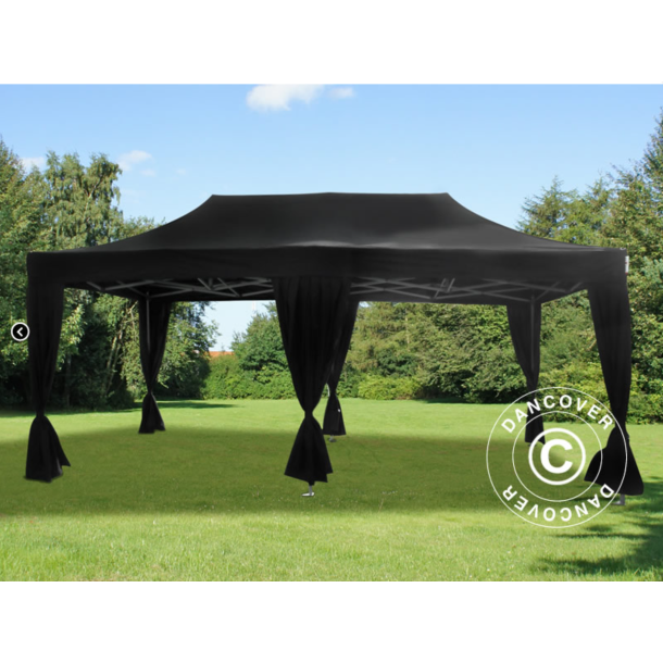 FleXtents Steel 4x8m inkl 10st dekorativa gardiner