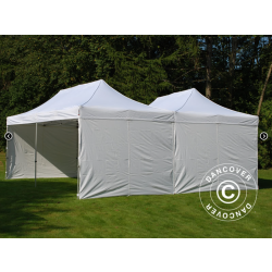 FleXtents Steel 6x6m inkl 8st sidovggar