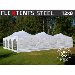 FleXtents Steel 8x12m inkl sidovggar