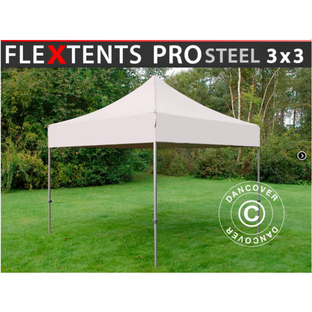 FleXtents PRO Steel 3x3m