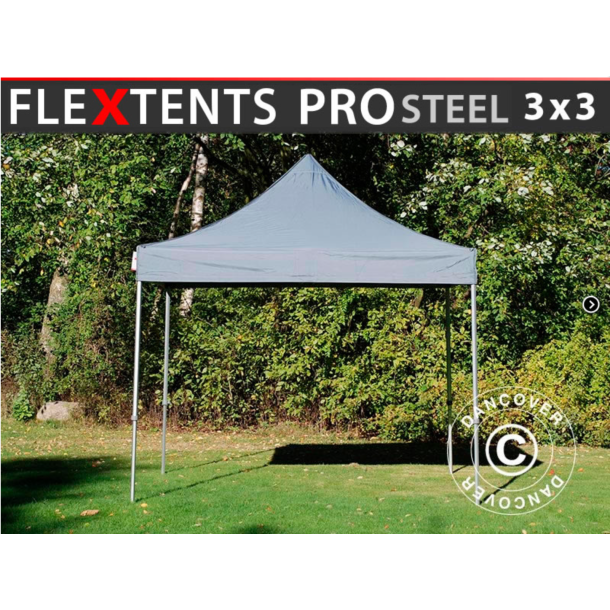 FleXtents PRO Steel 3x3m