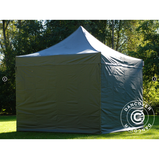 FleXtents PRO Steel 3x3m inkl 4st sidovggar