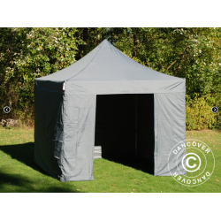 FleXtents PRO Steel 3x3m inkl 4st sidovggar