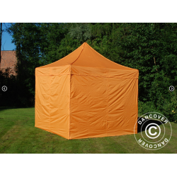 FleXtents PRO Steel 3x3m inkl 4st sidovggar