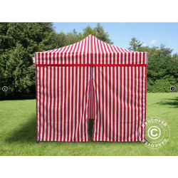 FleXtents PRO Steel 3x3m inkl 4st sidovggar