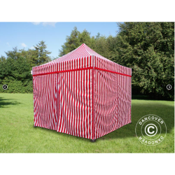 FleXtents PRO Steel 3x3m inkl 4st sidovggar