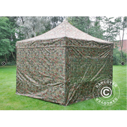 FleXtents PRO Steel 3x3m inkl 4st sidovggar