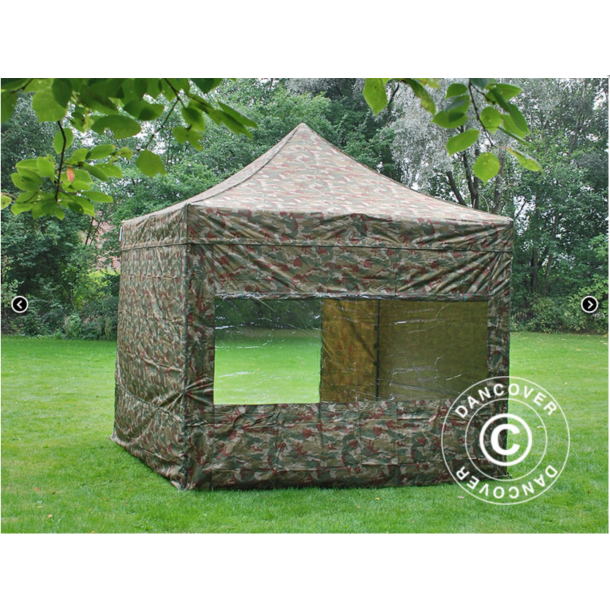 FleXtents PRO Steel 3x3m inkl 4st sidovggar