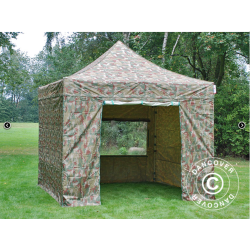 FleXtents PRO Steel 3x3m inkl 4st sidovggar