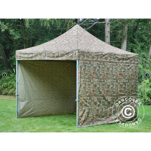 FleXtents PRO Steel 3x3m inkl 4st sidovggar