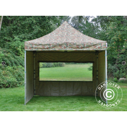 FleXtents PRO Steel 3x3m inkl 4st sidovggar