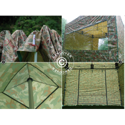 FleXtents PRO Steel 3x3m inkl 4st sidovggar