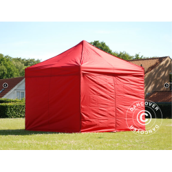 FleXtents PRO Steel 3x3m inkl 4st sidovggar