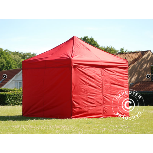 FleXtents PRO Steel 3x3m inkl 4st sidovggar