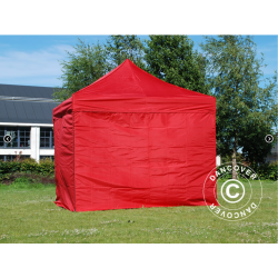 FleXtents PRO Steel 3x3m inkl 4st sidovggar