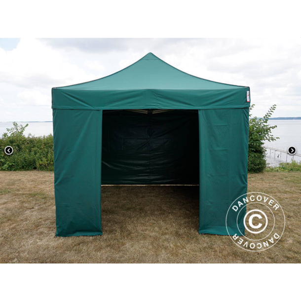 FleXtents PRO Steel 3x3m inkl 4st sidovggar