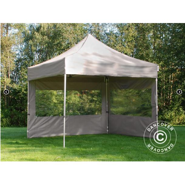 FleXtents PRO Steel 3x3m inkl 4st sidovggar