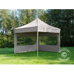 FleXtents PRO Steel 3x3m inkl 4st sidovggar