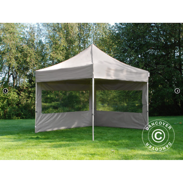 FleXtents PRO Steel 3x3m inkl 4st sidovggar