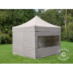 FleXtents PRO Steel 3x3m inkl 4st sidovggar