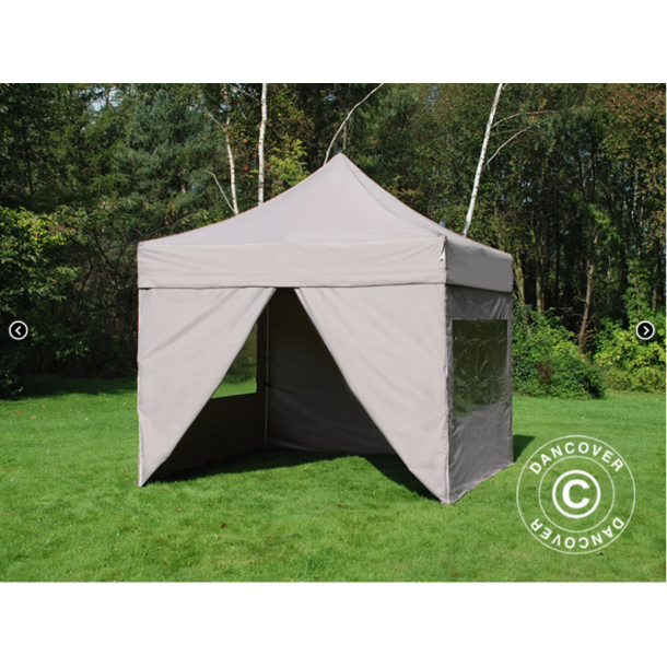 FleXtents PRO Steel 3x3m inkl 4st sidovggar