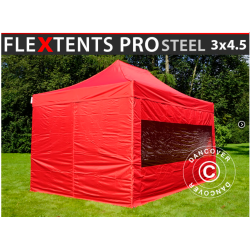 FleXtents PRO Steel 3x4,5m inkl 4st sidor