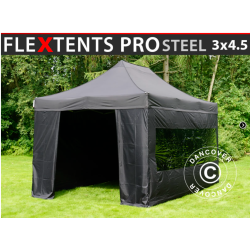 FleXtents PRO Steel 3x4,5m inkl 4st sidor