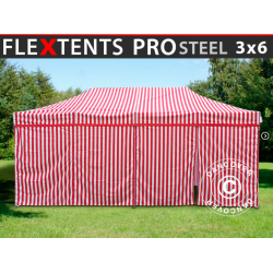 FleXtents PRO Steel 3x6m inkl 6st sidovggar