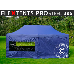 FleXtents PRO Steel 3x6m inkl 6st sidovggar