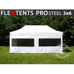 FleXtents PRO Steel 3x6m inkl 6st sidovggar