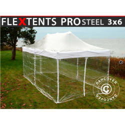 FleXtents PRO Steel 3x6m inkl 6st sidovggar