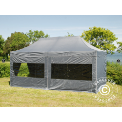 FleXtents PRO Steel 3x6m inkl 6st sidovggar