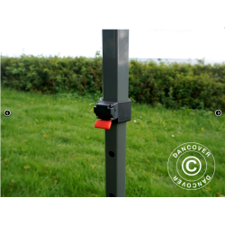 Flextents PRO Steel 3x6m inkl. 4st sidor &amp; 6st dekorativa hrngardiner, Latte