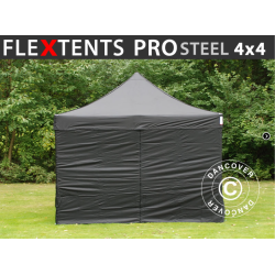 FleXtents PRO Steel 4x4m inkl 4st sidovggar