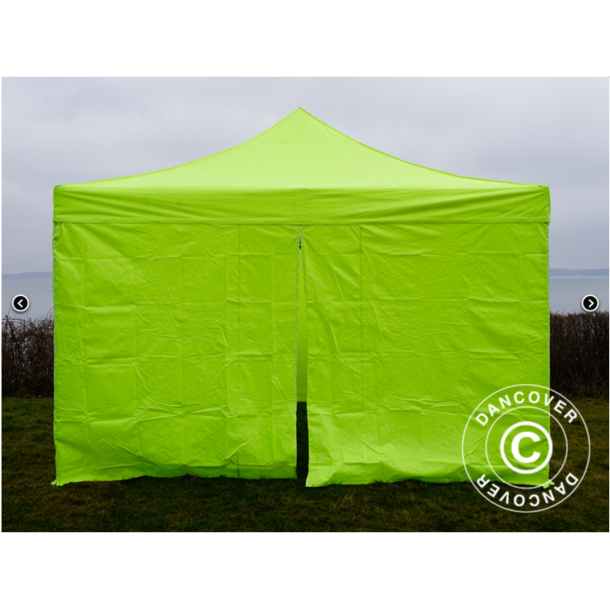 FleXtents PRO Steel 4x4m inkl 4st sidovggar