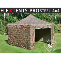 FleXtents PRO Steel 4x4m inkl 4st sidovggar