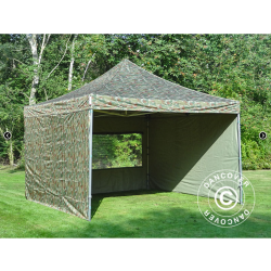 FleXtents PRO Steel 4x4m inkl 4st sidovggar